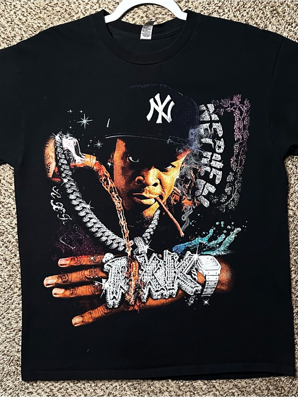 Dr Dre New York Yankees graphic rap tee